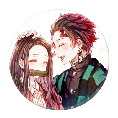 

zhongjiany Anime Demon Slayer Kimetsu no Yaiba Kamado Tanjirou Pin Button Brooch Badge