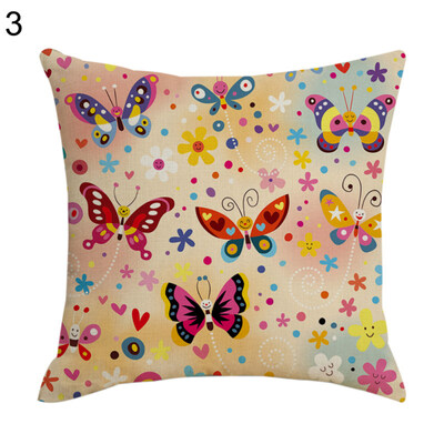 

Colorful Butterfly Pillow Case Cushion Cover Sofa Bed Car Cafe Office Decoration