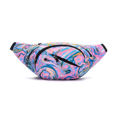 

Gobestart Unisex Women Men Printed Waist Pack Bicycle Cycling Sport Belt Bag