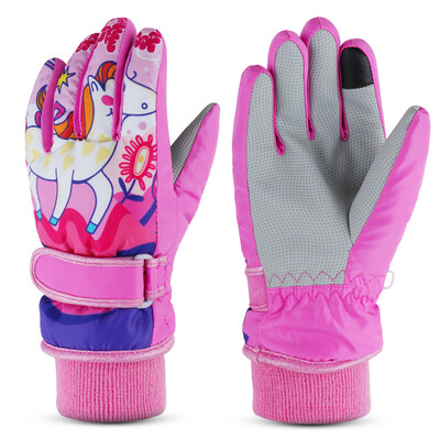 

Kids Winter Warm Gloves Children Windproof Snow Gloves Boys Girls Water Resistant Outdoor Gloves For Skiing Cycling Climbing