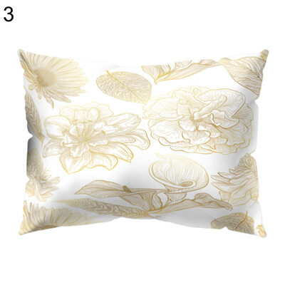 

Flower Leaves Light Pillow Case Cushion Cover Sofa Bed Car Hotel Office Decor