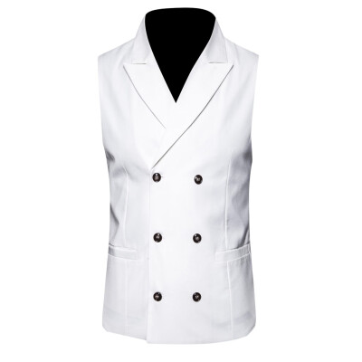 

Toponeto Mens Fashion Business Casual Wedding Waistcoat Tops Vest Jacket Top Coat