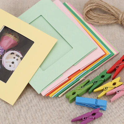 

3" Photo Picture Wall Hang Frame Clip Clamp String Rope 3 in 1 for Fujifilm Instax Mini 88s89 Camera Accessories Christmas New