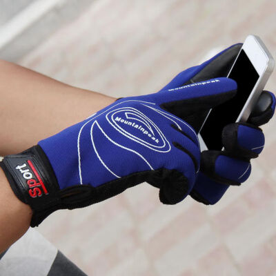 

2017 Sports windproof touch screen glove Autumn Winter Warm Cycling Gloves Men Women Leather Gloves high quality