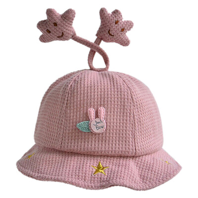 

New Autumn Baby Boys Girls Toddler Cartoon Print Bucket Hats Casual Caps Reversible Sun Headwear