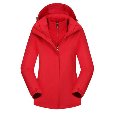 

Toponeto Women Waterproof Hoodie Detachable Breathable Sport Two-piece Set Outdoor Coat