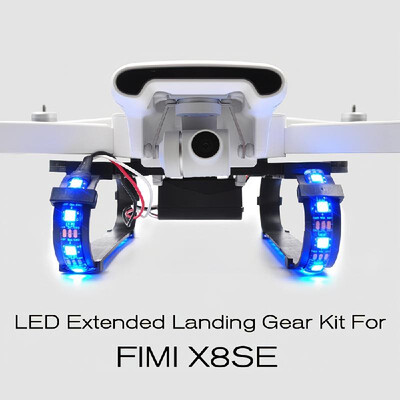 

STARTRC LED Extended Landing Gear Kit for FIMI X8SE RC Drone Light Switch Modes Remote Control Mount Camera