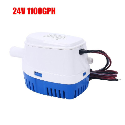 

DC 24V Electric Pump 1100GPH Automatic Bilge Pump Submersible Boat Water Pump