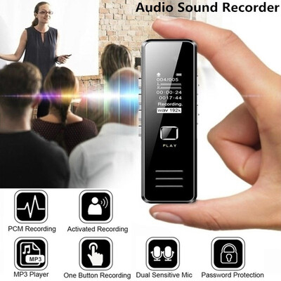 

NEW 32G Upgraded Waterproof Mini Digital Voice Activated Recorder Spy Dictaphone Audio Sound Recorder MP3