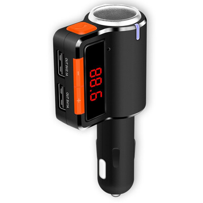 

BC09 Bluetooth FM Transmitter cigarette lighter socke Car Charger Bluetooth Car Kit FM Transmitter for iPhone Android Phone iPod