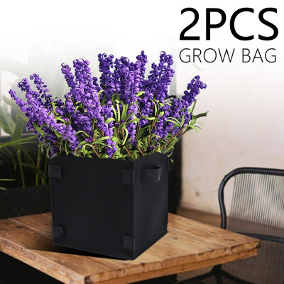 

2pcsset Fabric Vegetable Plants Grow Flower Planting Pots Breathable Plant Bags Plant with handle