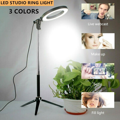 

2020 NEW LED Studio Ring Light Photo Video Dimmable Lamp Light Tripod Selfie Camera Phone