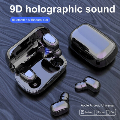 

L21 Bluetooth 50 Headset TWS Wireless Earphones Stereo Mini Earbuds Headphones with Charging Box