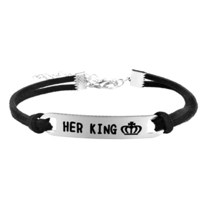 

Her King His Queen Pair Crown Alloy Bracelet Girls Accessory Unisex Bracelet Jewelry Valentines Day Hot Gift