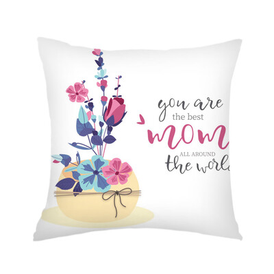 

〖Follure〗Super Soft Mothers Day Short Plush Pillowcase Sofa Pad Set Home Decoration