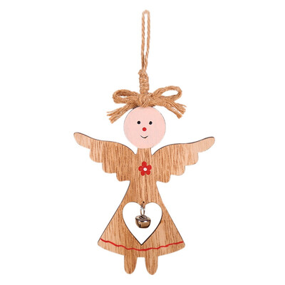 

Wooden Christmas Tree Hanging Ornament Christmas Label Pendant Holiday Party Decorations