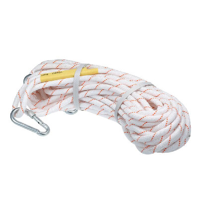 

Outdoor Climbing Rope 20M64ft Safety Rope Reflective Rope Afloat Escape Rope with Double Carabiners Fire Rescue Rope