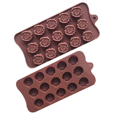 

Silicone Stereo Rose Chocolate Mould Jelly Mousse Cake Ice Cube