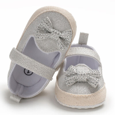 

Spring Baby Girl Shoes Breathable Anti-Slip Shoes With Bowknot Casual Walking Shoe Toddler Soft Soled First Walkers