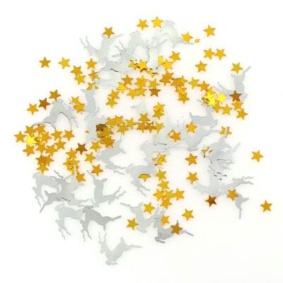 

15g Christmas Confetti Metallic Foil Confetti Sequins Table Confetti Christmas New Year Wedding Party Decorations