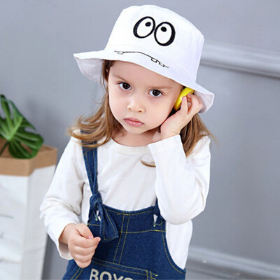 

Cute Cartoon Bunny Summer Kids BoyS Girls Hats Cotton Accessories Reversible Sun Hat UV Protection Caps 3-7Y new