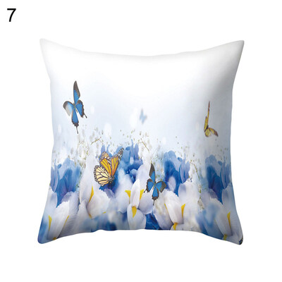 

Flower Butterfly Pillow Case Cushion Cover Sofa Bed Car Cafe Office Decoration