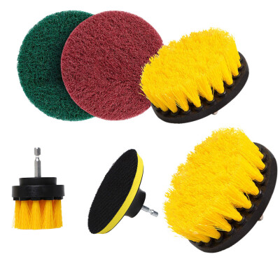 

Gobestart Drill Brush Scouring Pad Hard Water Stain Remover for Grout Tiles Sinks Bathtub Bathroom Kitchen 6 Pcs