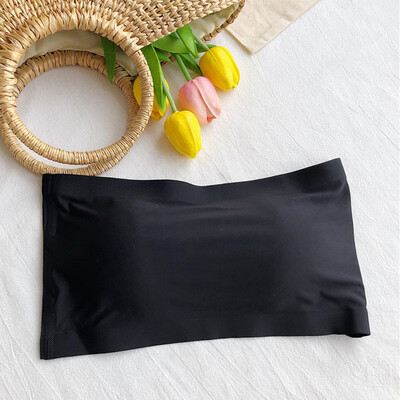 

Women Ladies Invisible Strapless Seamless Padded Boob Bandeau Tube Tops Bra