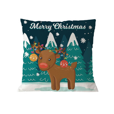 

Tailored Merry Christmas Pillow Cases Soft Sofa Cushion Cover Home Decor Pillow Core