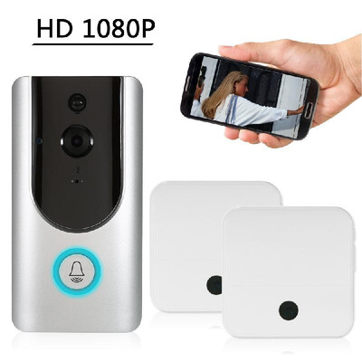 

HD 1080P WiFi Smart Wireless Security Doorbell Smart Visual Intercom Recording Video Door Phone Night Vision Mobile Cruise Remote