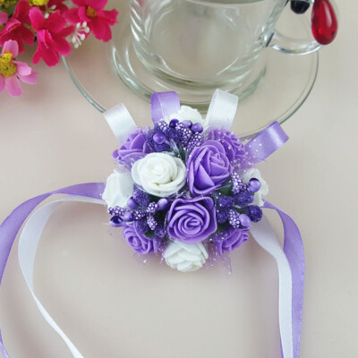 

Creative Artificial Wrist Flower Bridesmaid Sisters Hand Flowers Artificial Bride Flowers Wedding Decoration Flower