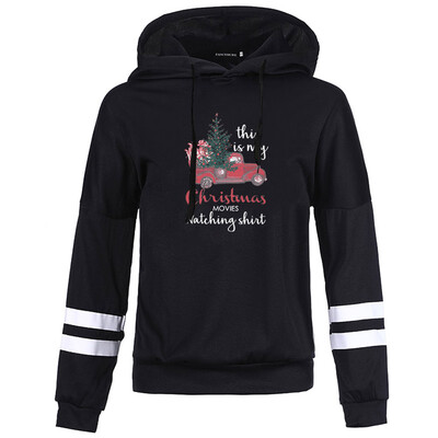 

This Is My Christmas Letter Print Hoodie Long Sleeve