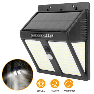 

21PCS 250 LED Motion Sensor Wall Light Solar Lights Outdoor Super Bright Waterproof Security Lights