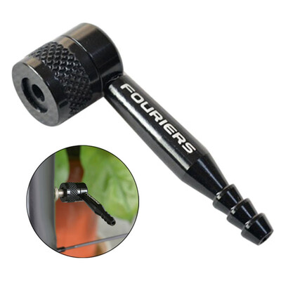 

​VL-PE005 Bike Disc Wheel Valve Adapter Aluminum Alloy 90 Degree Track Adaptor