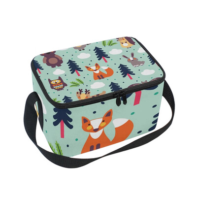 

ALAZA Lunch Box Insulated Funny Animal Lunch Bag Large Cooler Tote Bagfor Men Women