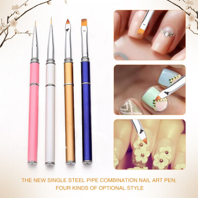 

〖Follure〗4PCS Frosted Rod Nail Art UV Gel Polish Design Dot Painting Detailing Pen Brush