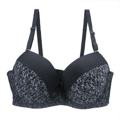 

Large Size Full Cup Underwire Bra Underwear Sweat-absorbent Breathable Adjustable Side Closure Bra