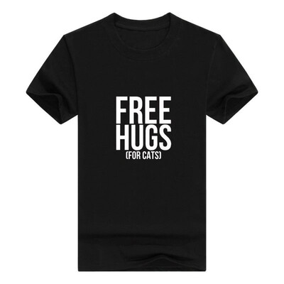 

Free Hugs For Cats Mens Printed T-Shirt