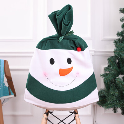 

〖Follure〗Christmas Snowman Kitchen Table Chair Covers Holiday Home Decoration