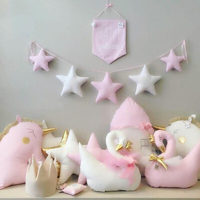 

Baby Room Handmade Nursery Star Garlands Nordic Christmas Kids Room Wall Decorations Photography Props Best Gifts