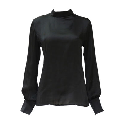 

Autumn Women Turtleneck Cold Shoulder Chiffon Pullover Jumper Tops Blouse Casual Streetwear
