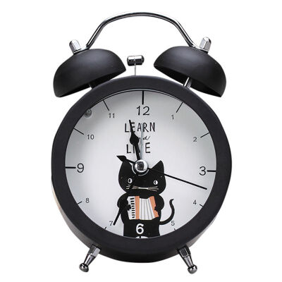 

Cute Clock Small Bed Alarm Clocks Creative Mini Metal Student Alarm Clock Desk Alarm Clock Lovely Toy For Bedroom Home