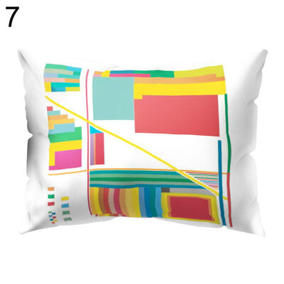 

Color Block Cross Wave Throw Pillow Case Cushion Cover Sofa Bed Car Office Decor