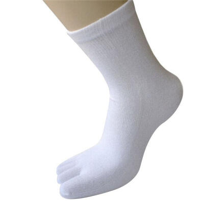 

Casual Breathable Mens  Five Finger Toe Socks Solid Long Ankle Cotton Socks New PY6