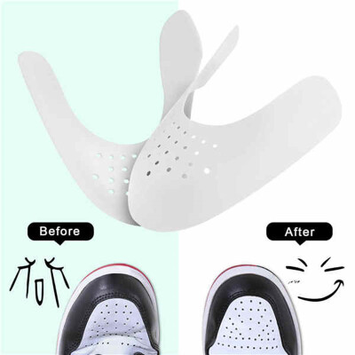 

1 Pair Washable Toe Cap Support Shoe Stretcher Practical Anti Crease Bending Crack Universal Sneaker Shield Shaper Expander