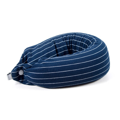

Banzheni non-printed buckwheat pillow u-shaped pillow portable cervical vertebra U-shaped pillow adult aircraft neck pillow neck travel U-shaped pillow pillow multi-function travel pillow striped gray