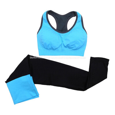 

Women Yoga Sport Suit Summer Bra Set 2 Piece Female Short-sleeved pants Outdoor Quick Drying Sportswear Running Clothes