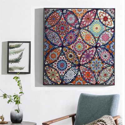 

5d Diy Diamond Painting Crystal Drill Mosaic Picture Mandala Rhinestones Embroidery Home Decor