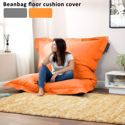 

Solid Color Cotton Soft Bean Bags Sofa Lounger Cover Washable Outdoor Garden Beanbag Lounger Chaironly cover Without Filler