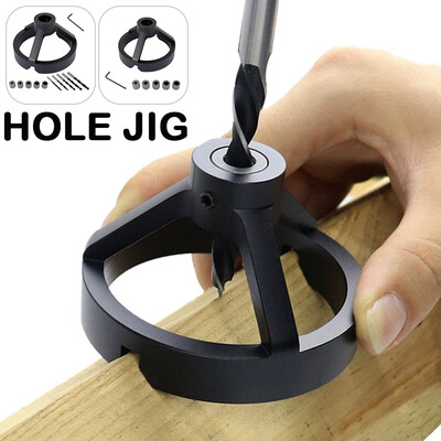 

Vertical Drill Guide Fixtures Pocket Hole Jig Positioner Straight Angle Guide Doweling Jig For Carpentry Hole Puncher Tools
